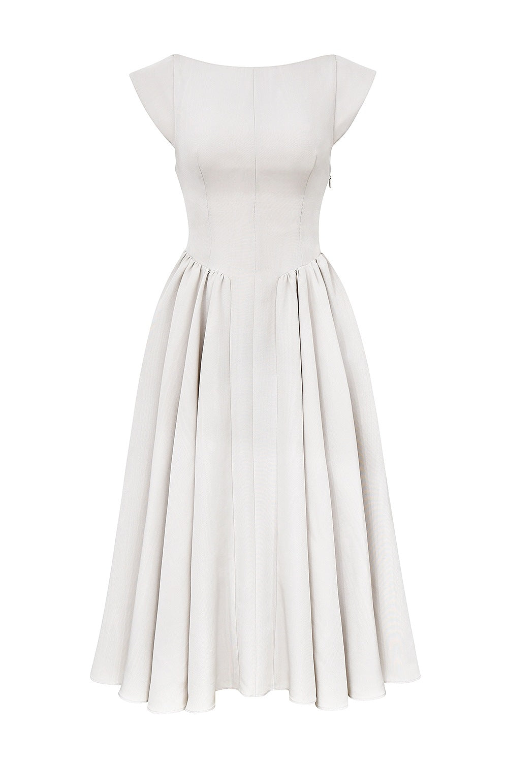 Women's Backless Round Neck Sleeveless Dress