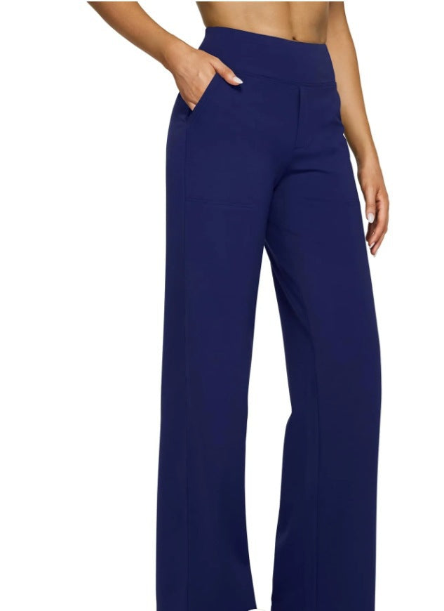 Women's casual straight-leg trousers