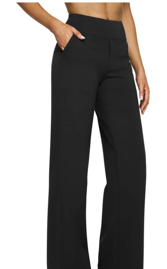 Women's casual straight-leg trousers