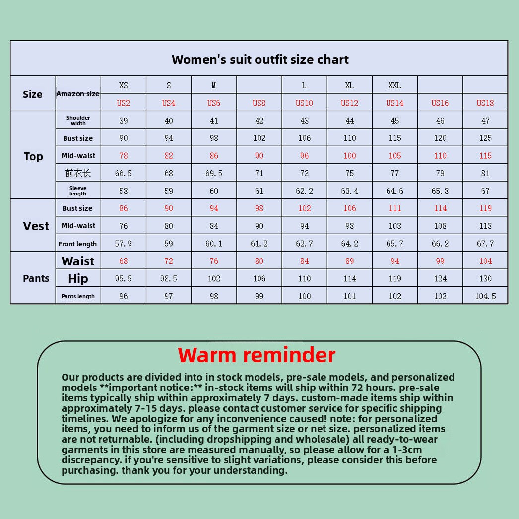 Women's Three-Piece Suit