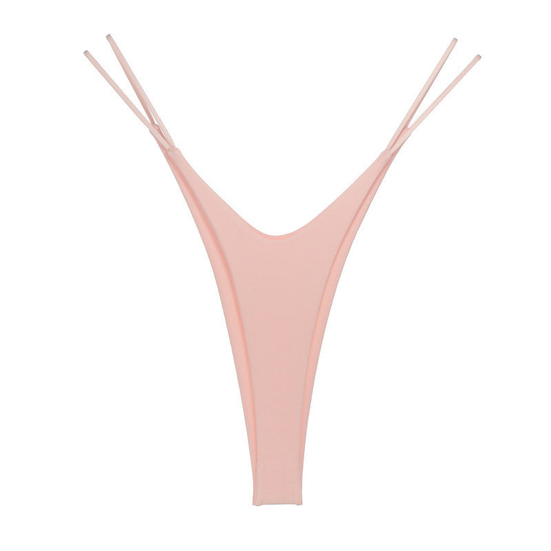 High-cut thong panties