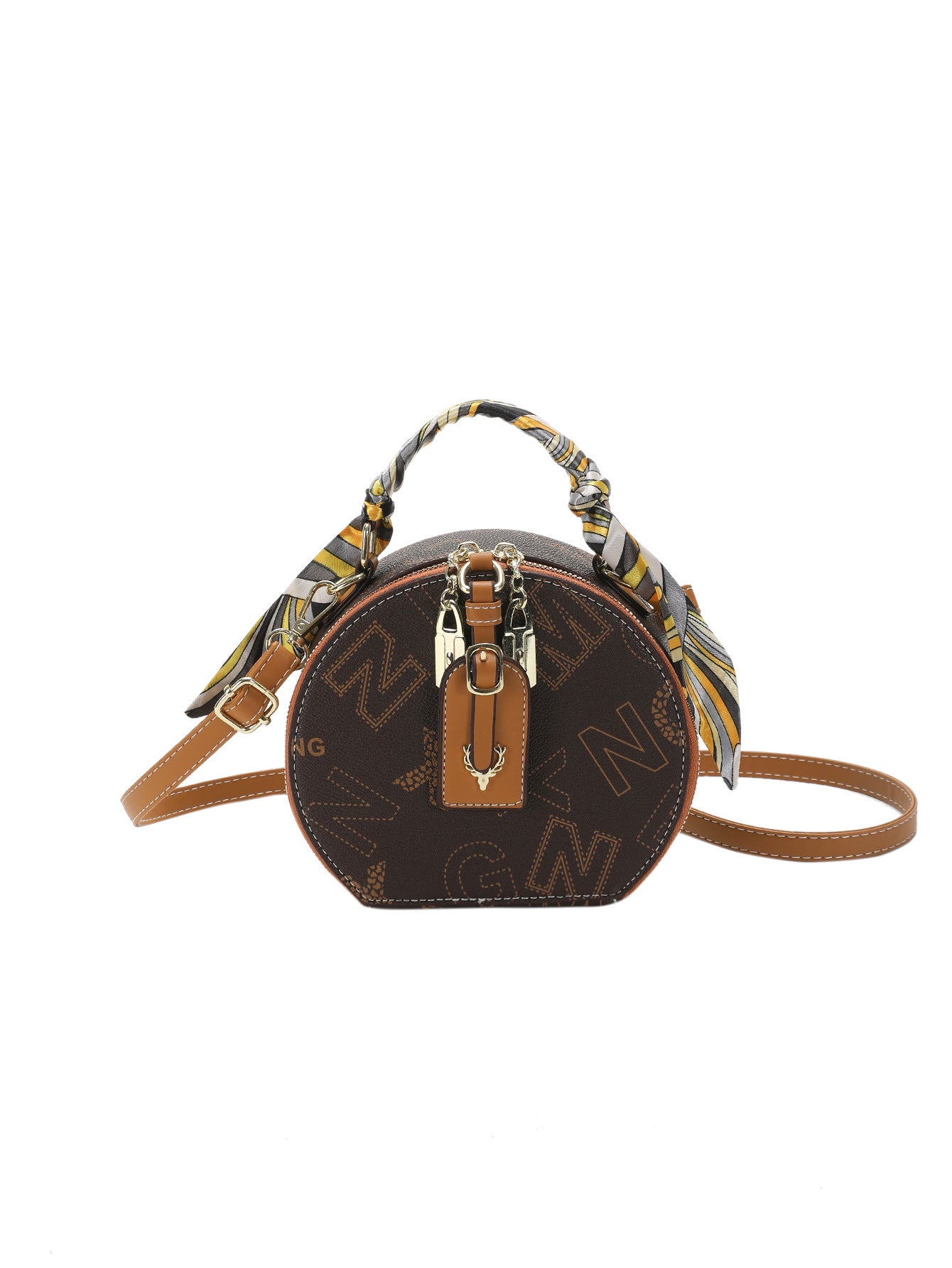 Round-shaped old-fashioned bag