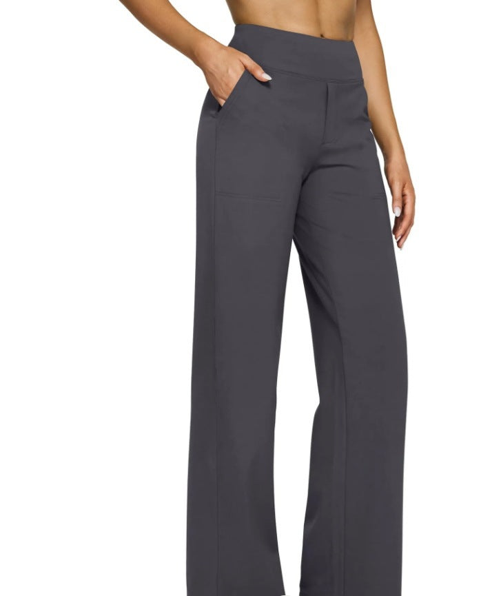 Women's casual straight-leg trousers