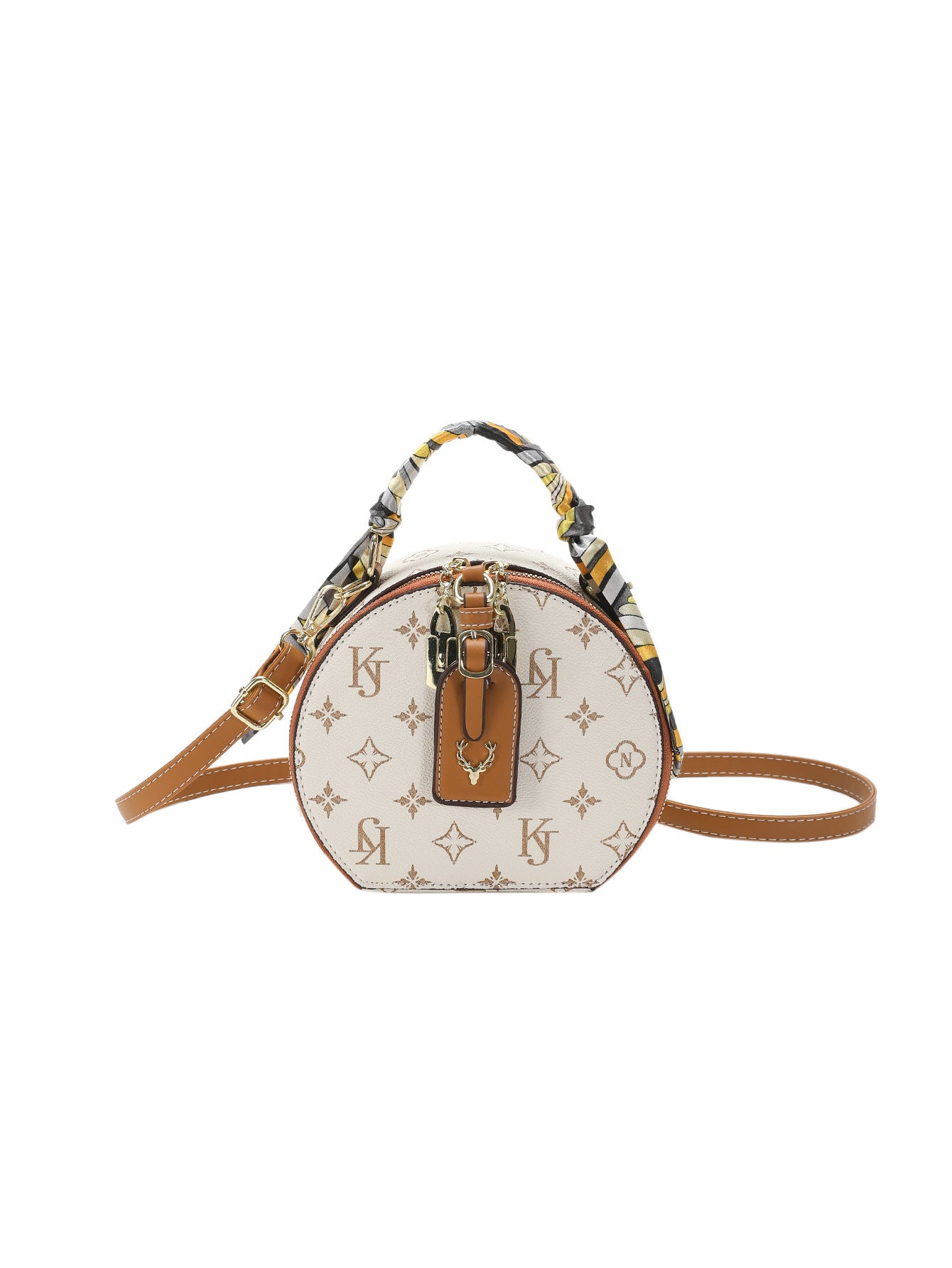 Round-shaped old-fashioned bag