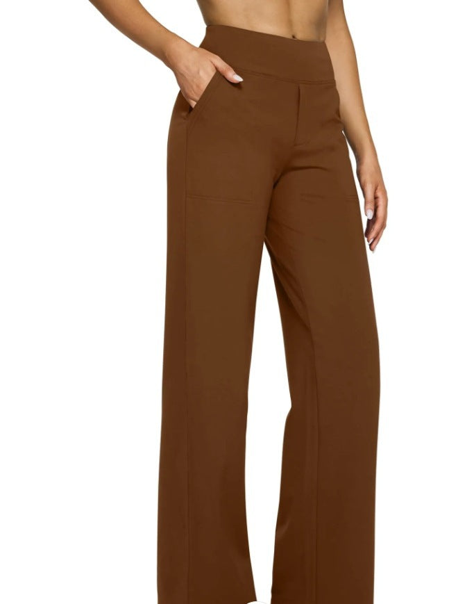 Women's casual straight-leg trousers