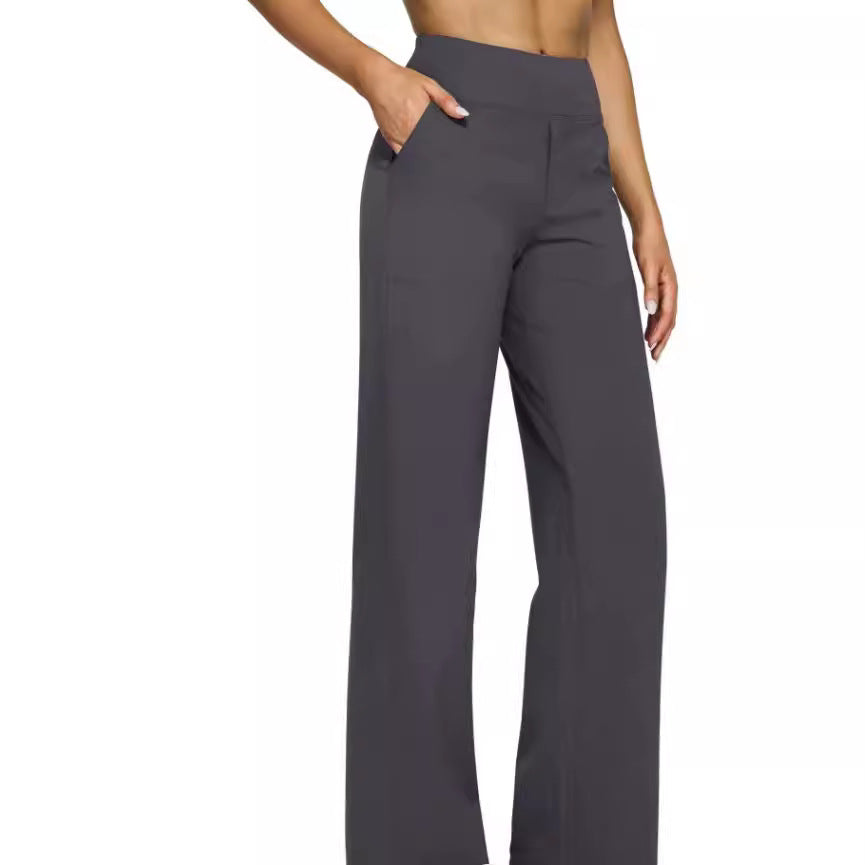 Women's casual straight-leg trousers