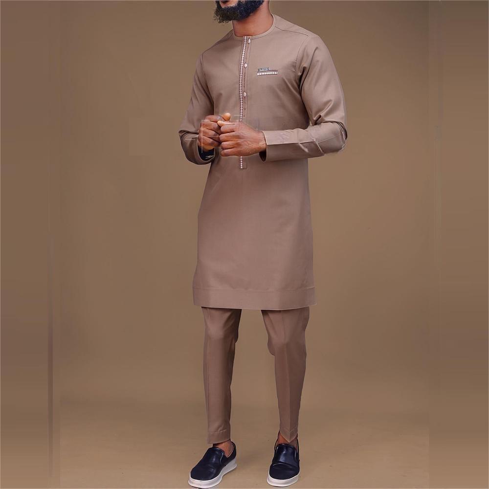 African Ethnic Style Men's Casual Two-Piece Suit