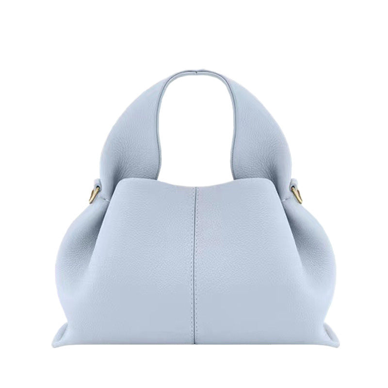 Leather cloud bag, crossbody dumpling bag
