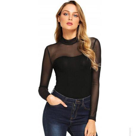 Women's Sexy Long Sleeve Bodysuit Clubwear