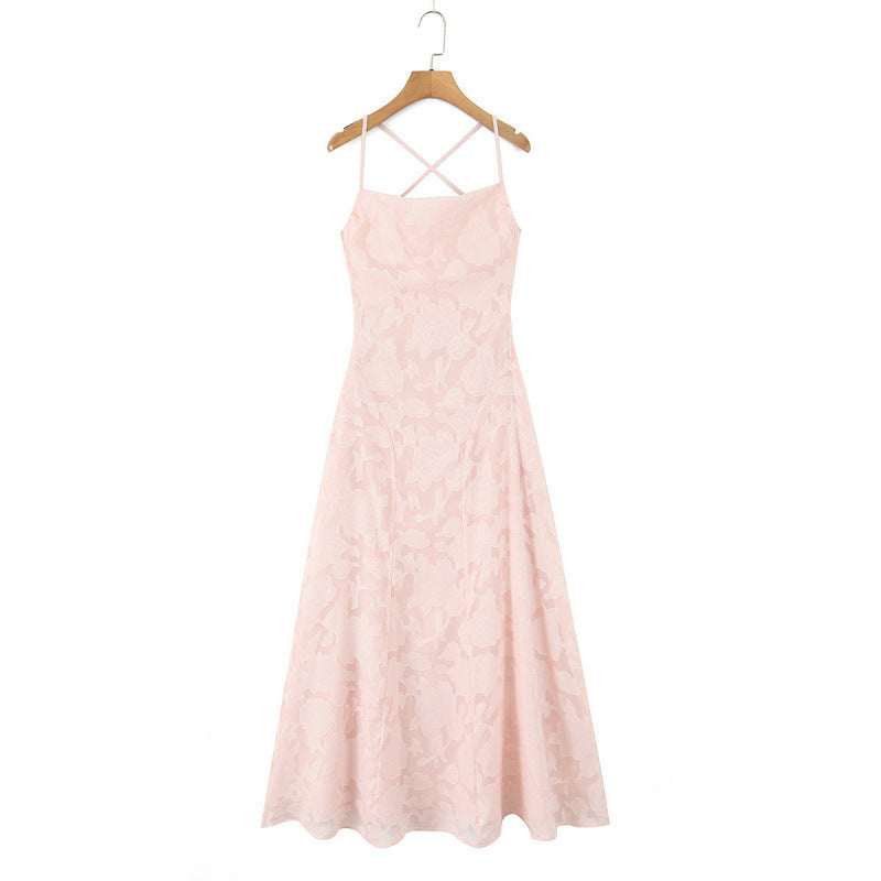 Backless strappy long dress