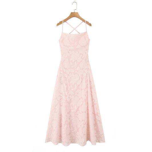 Backless strappy long dress