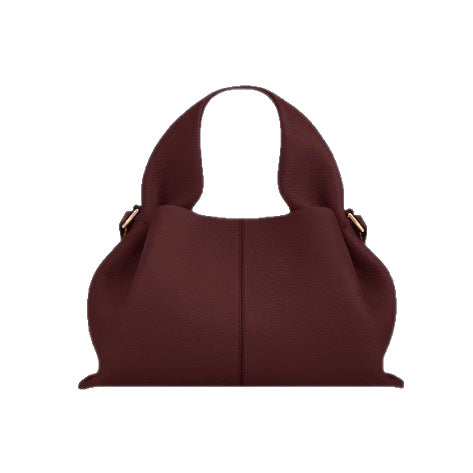 Leather cloud bag, crossbody dumpling bag