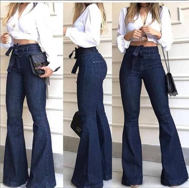 High-Waist Flared Jeans for Women
