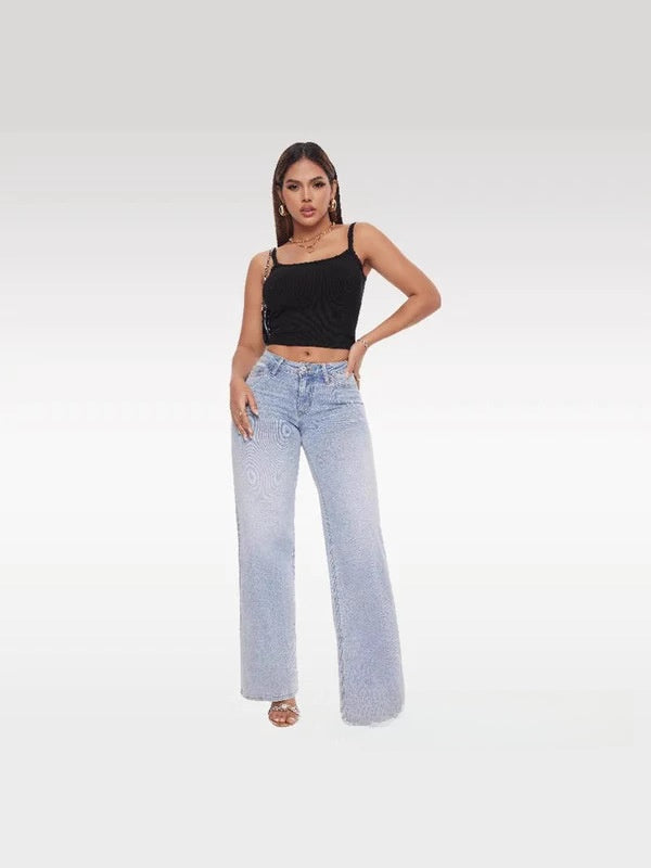 Micro-Flared Mid-Rise Jeans