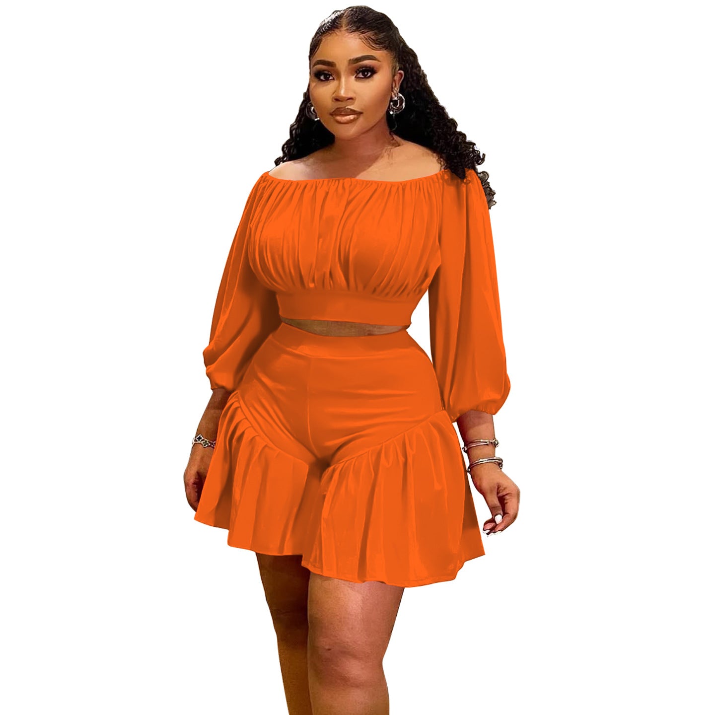 Plus Size Women's Casual Two-Piece Knit Set