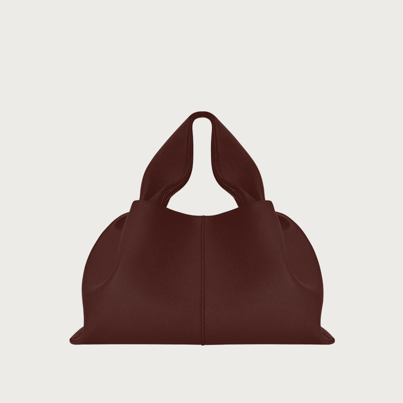 Leather cloud bag, crossbody dumpling bag