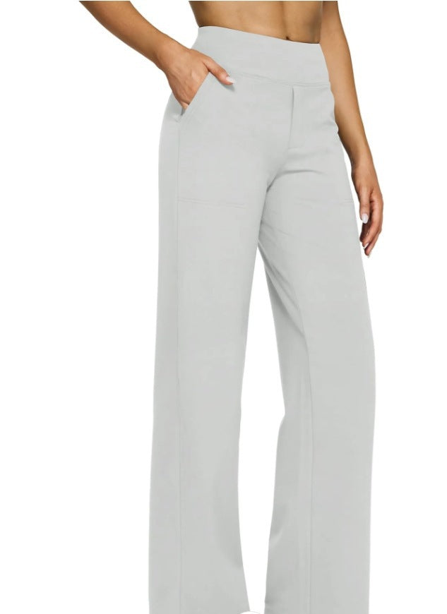 Women's casual straight-leg trousers