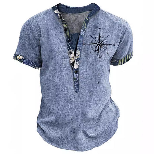 Printed short-sleeved shirt