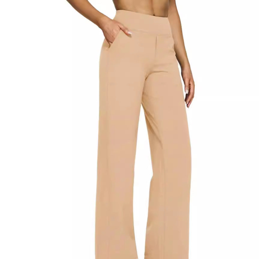 Women's casual straight-leg trousers