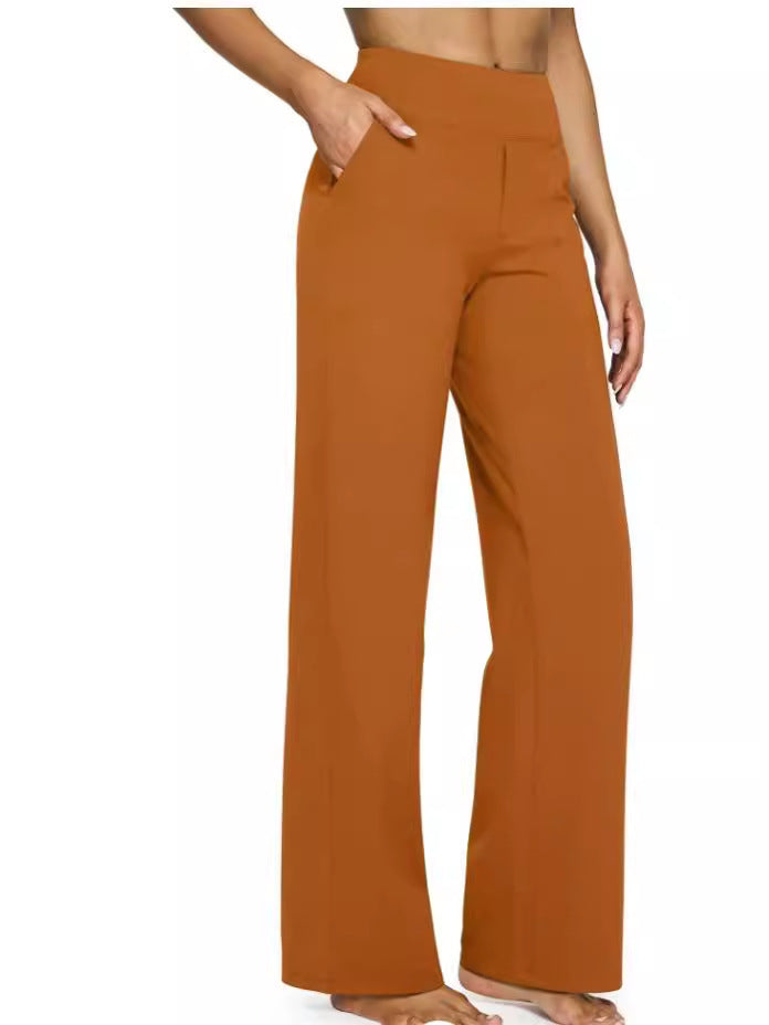 Women's casual straight-leg trousers