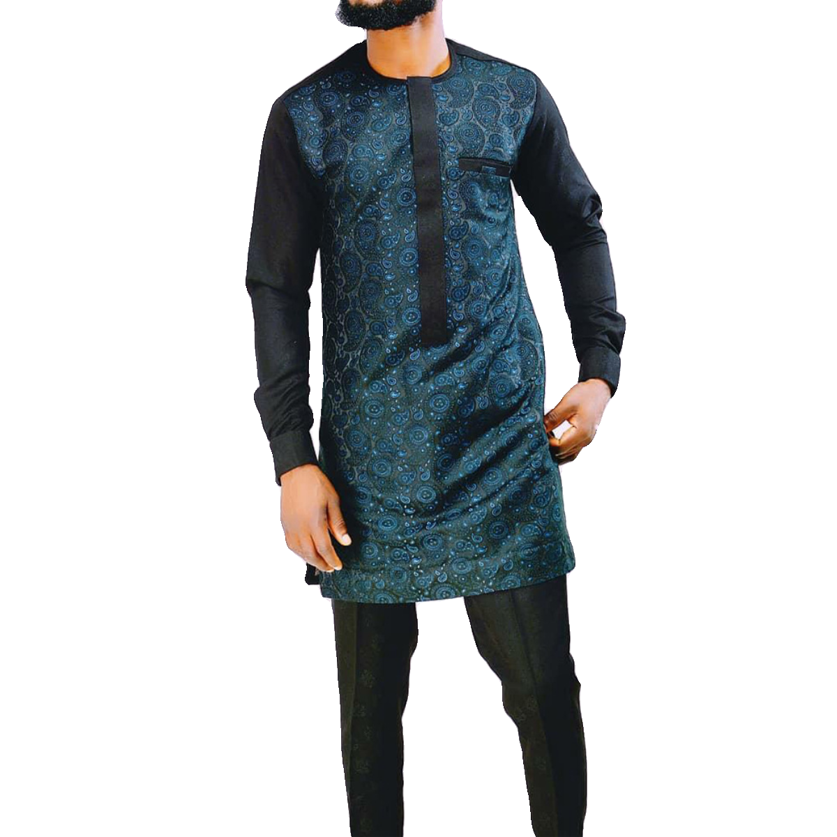 African Ethnic Style Men's Casual Two-Piece Suit