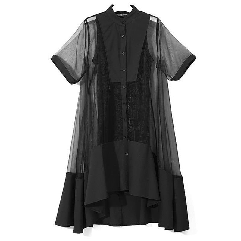 Green vest two-piece dress