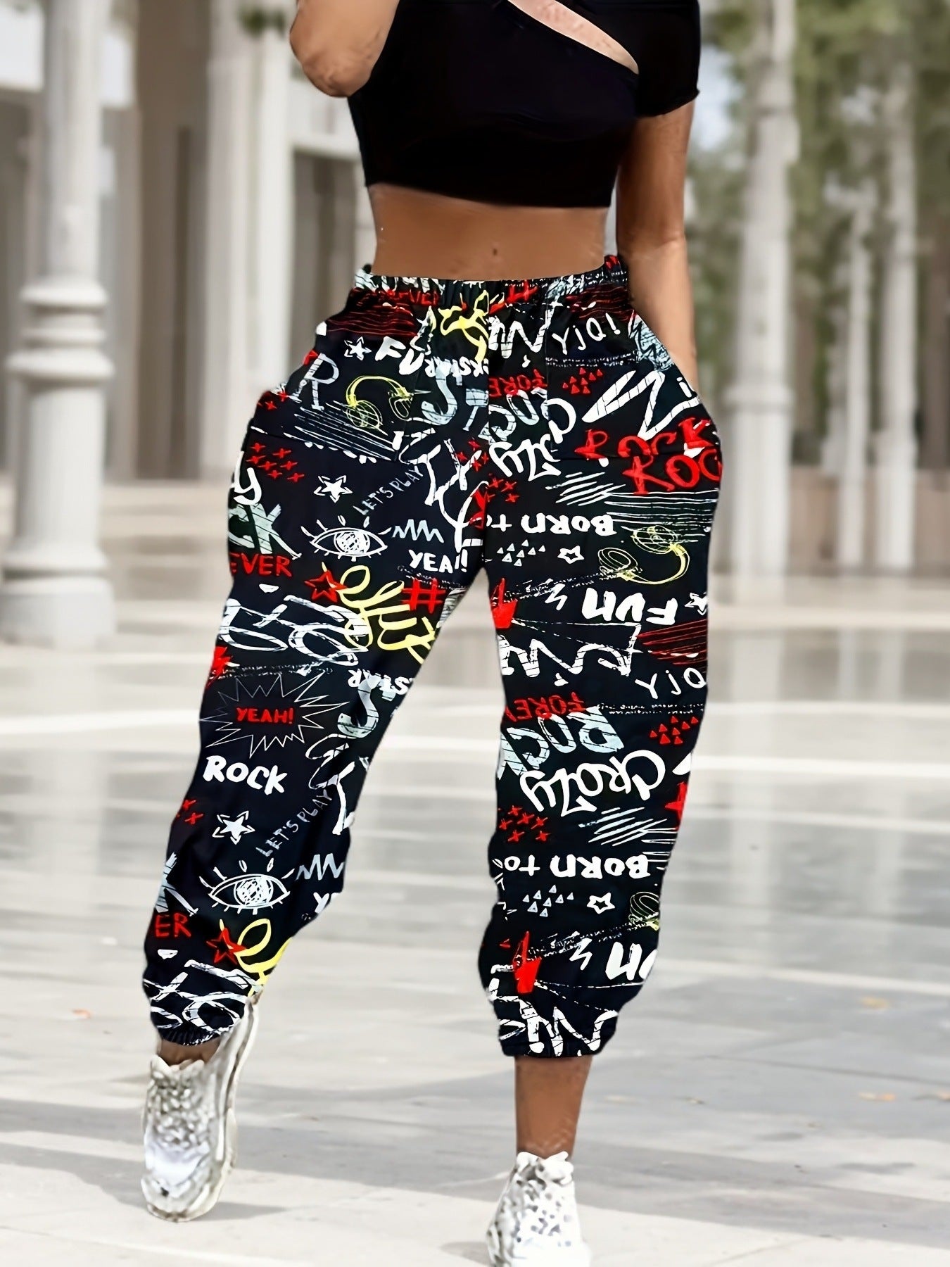 Casual breathable loose-fitting women's trousers